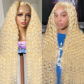 13x4 HD Lace Front Human Hair Wigs Brazilian Deep Curly 
