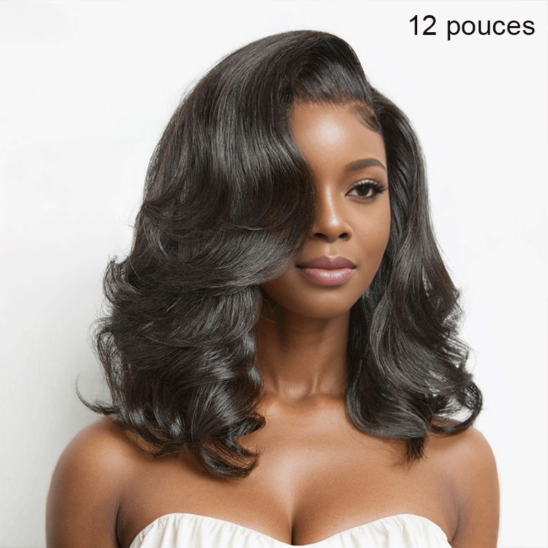 13x4 Glueless Mèches Blondes Miel/Naturel Perruque Sans Colle 250% Densité