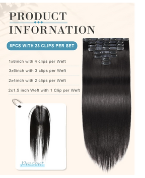 Straight Ponytail Human Hair Extension High Ponytails 