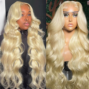 613 Perruques Blonde Cheveux Humains Body Wave Brésiliens