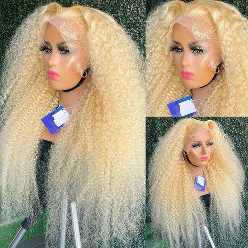 13x4 HD Lace Front Human Hair Wigs Brazilian Deep Curly 