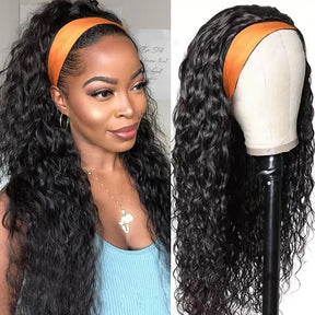 Perruque Bandeau Perruque Brésilienne Cheveux Humains Deep Curly - Uwavy