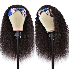 Perruque Bandeau Perruque Brésilienne Cheveux Humains Deep Curly - Uwavy