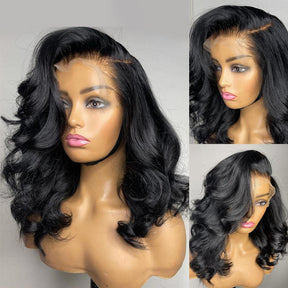 Perruques Cheveux Humains Courts Brésilienne Body Wave Bob En Vente - Uwavy