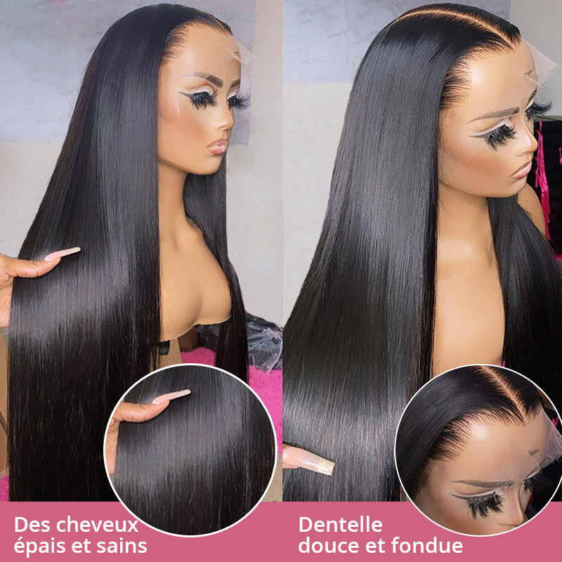 13x4 Lace Front Perruques Cheveux Humains Brésilienne Straight