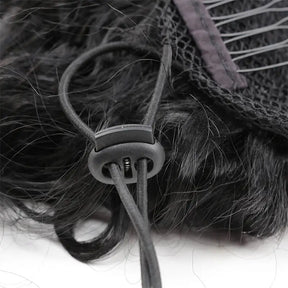 Extension avec cordon de serrage Queue de cheval bouclée et ondulée - SHINE HAIR