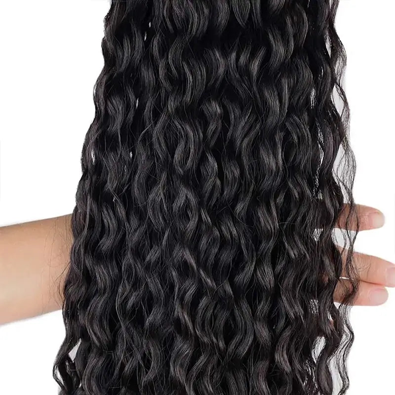 Extension cheveux humains Water Wave Ponytail Queues de cheval hautes - SHINE HAIR